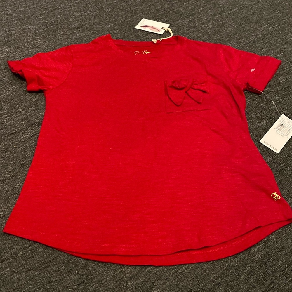 Red Pocket Bow Tee 🌷5 for $20